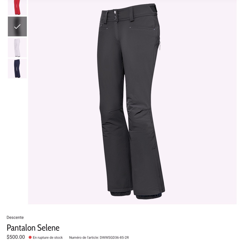 DESCENTE SKI PANTS SELENE SIZE 10